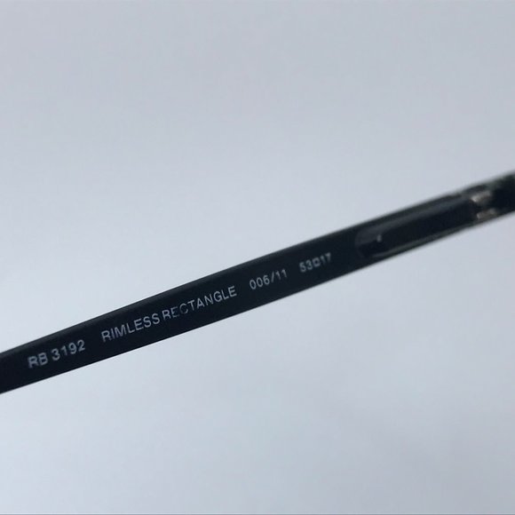 Ray-Ban Sunglasses Rimless Rectangle RB3192 006/11 - Picture 6 of 8